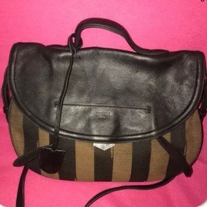 Fendi Pequin Messenger Saddle Bag